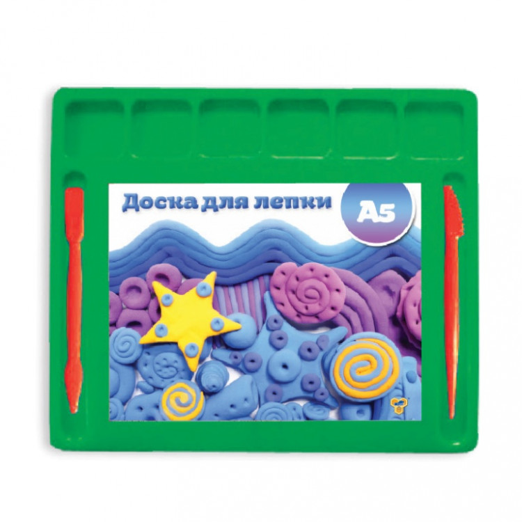 Доска А5 для пластилина, цветная, 2 стека, Пчёлка/ДЛ-01 (100)
