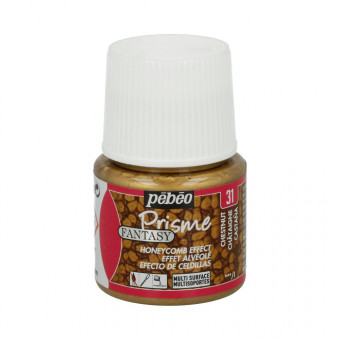 Краска 45мл с фактурным эффектом, каштановый, Fantasy Prisme PEBEO/166031 Краска 45мл с фактурным эффектом, каштановый, Fantasy Prisme PEBEO/166031