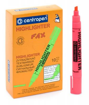 Маркер текстов. CENTROPEN FAX 1-4,6 мм красн. скошенный (10)