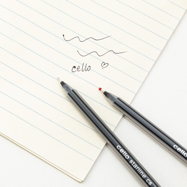 Ручка шариковая чёрная 0,7мм "STARLINE CS", Cello/CL-CS-50 чёрн (50/1000)