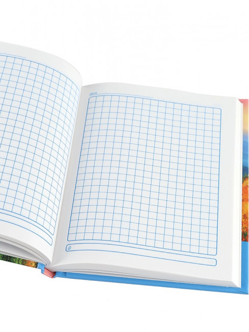 Бизнес-блокнот А6 80л клетка "Горная дорога на закате", 7БЦ, склейка, Проф-Пресс/Б80-5790 (20)