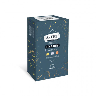 Набор краски гуаши 3х30мл "Matisso", металлик, Малевичъ/620049