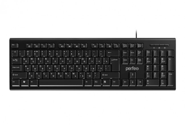 Клавиатура "CLASSIC" стандартная, USB, чёрная, Perfeo