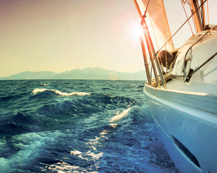 Интерьерная картина на холсте 50 х 40см "Одиночный круиз" с подрамником, ФРЕЯ/PCF-20