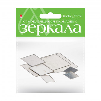 Зеркала "Ромбы" акриловые для декорирования, самоклеящиеся, 8шт, №12, BV/2-472/12