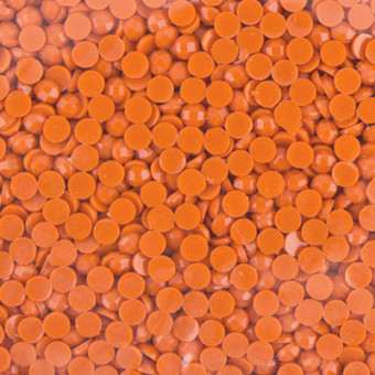 Страз неклеевой 2.5 мм, цветные 10 г, акрил, морковный, Zlatka/OZM SS08 №0109