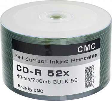 CD-R 80 52x Bulk/50 Full Ink Print (CMC)