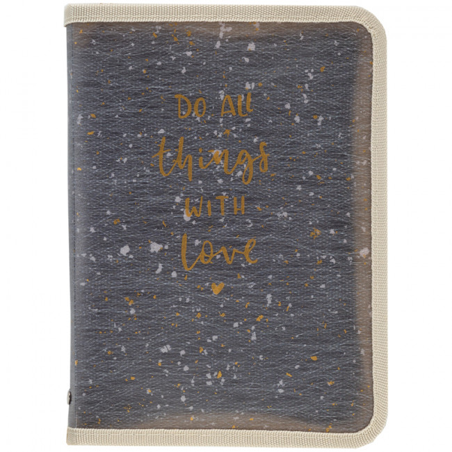 Папка объемная на молнии, А4+, Shade Gray, AXENT Папка объемная на молнии, А4+, Shade Gray, AXENT