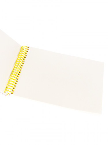 Скетчбук Pineapple Fresh (7БЦ, спираль сверху, мат лам+выб лак, 64л, 100г) С64-4240