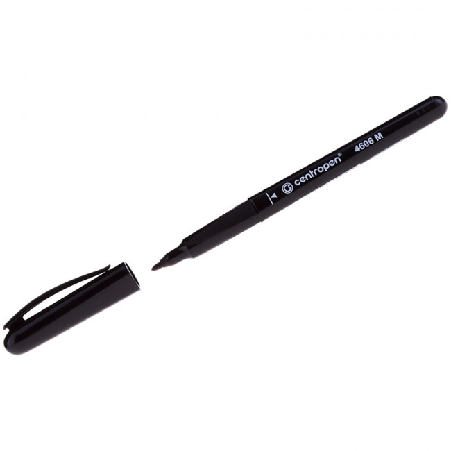 Маркер перманентный для CD/DVD Centropen "4606" черный, 1мм 6 4606 0112 (10)