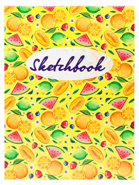 Скетчбук Фрукты А5, 48л, КБС 48-2790