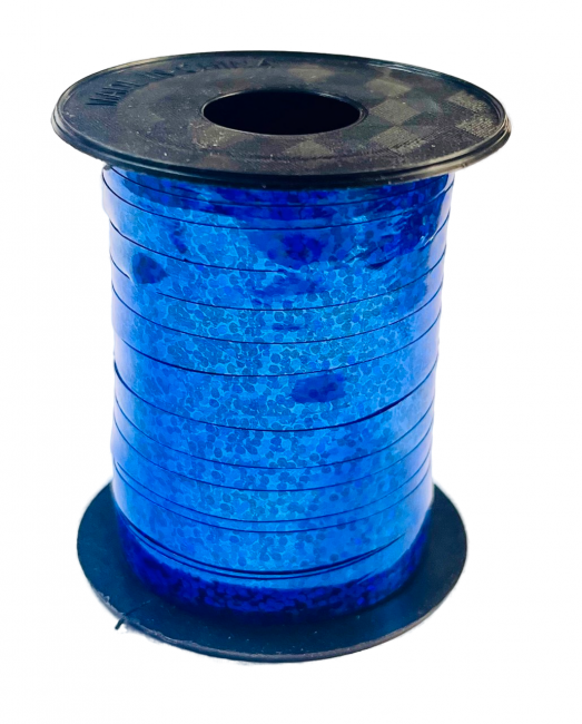 Лента 0,5см*10м полипропилен, синяя с блёстками, Магистр/MAG5*10-1140