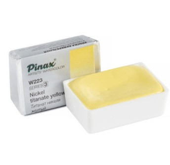 Акварель в кюветах Pinax Титанат Никеля Желтый - 2.5мл Ser.3 - W223
