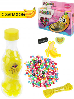 Набор для украшений "Банан": 2 к-та бусин, 1 шнурок, 1 подвеска, 2 шармика, Рыжий Кот/Y15616070