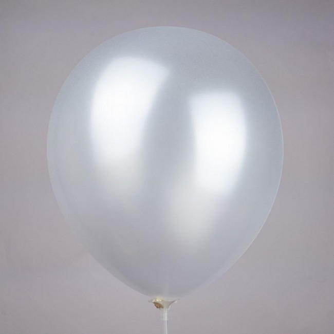 Шар10'' перламутр белый, 50 шт, БК Микрос