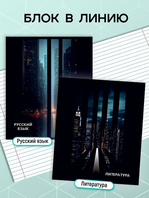 Комплект 10-ти предметных тетрадей 48л клетка/линия скрепка "Dark city", Проф-Пресс/48-4413 (8) Комплект 10-ти предметных тетрадей 48л клетка/линия скрепка "Dark city", Проф-Пресс/48-4413 (8)