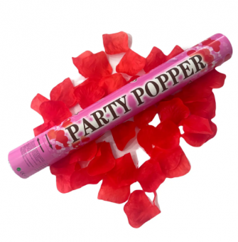 Хлопушка "Party power" лепески роз и сердца, 37,5 см, Магистр/MAG-хл105224