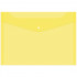 Пaпка-конверт на кнопке А4 прозр желт DeVente 3071409/20