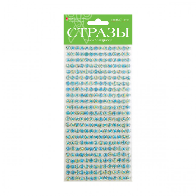 Самоклеящиеся стразы 6мм "Сверкающие", 6цв, №62, BV/2-148/02