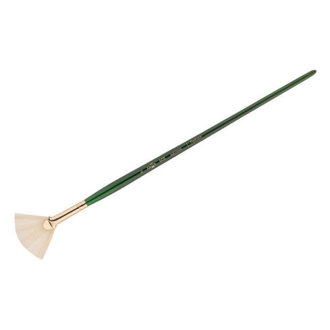 Кисть художественная щетина Гамма "Пейзаж", веерная №6, длинная ручка