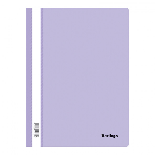 Папка-скоросшиватель пластик, А4, 180мкм, лаванда с прозр. верхом, BERLINGO (20) Папка-скоросшиватель пластик, А4, 180мкм, лаванда с прозр. верхом, BERLINGO (20)