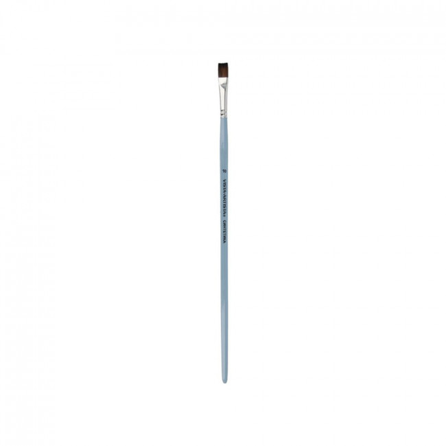 Кисть синтетика плоская, длинная ручка №10 VISTA-ARTISTA Кисть синтетика плоская, длинная ручка №10 VISTA-ARTISTA