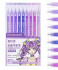 Ручки гелевые набор- 9 цв. DD-314 "Фиолетовые" 0,6мм, игольчатый стержень, в уп. ПВХ LG-D0226S (1/48/192) Ручки гелевые набор- 9 цв. DD-314 "Фиолетовые" 0,6мм, игольчатый стержень, в уп. ПВХ LG-D0226S (1/48/192)