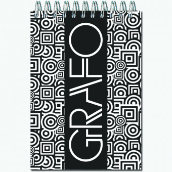 Блокнот А6 50л клетка "Графо" спираль, Полином/19с3/272085 (60)