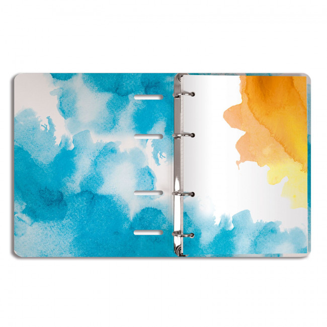 Тетрадь А5 120л клетка, на кольцах, со см. блоком, AQUARELLE REFLEXION LOREX/ LXNBCL-AQR (10)