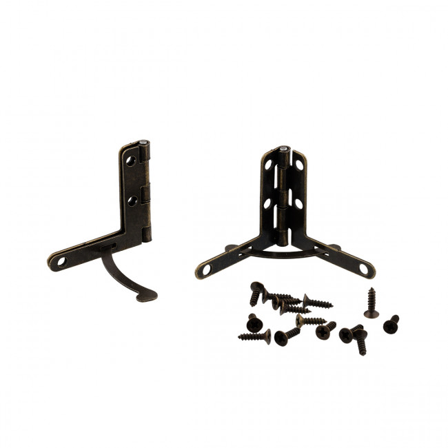 Фурнитура 3х3см для декоративной отделки "уголок", №01 бронза, 2шт, Промысел/WF-022 (5)