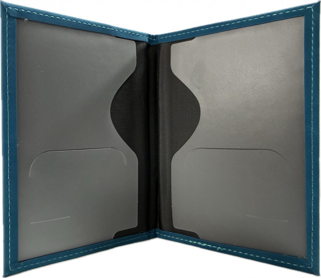 Обложка на паспорт WENZER OFFiCE, РФ Паспорт, бирюзовая, эко кожа