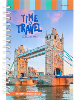 Записная книжка А6 80л клетка "Тауэрский мост- 4", 7БЦ, на гребне, Проф-Пресс/К80-5914 (20)