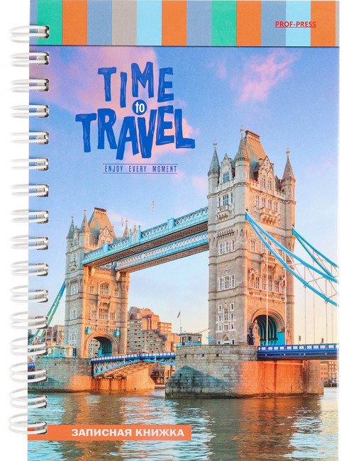 Записная книжка А6 80л клетка "Тауэрский мост- 4", 7БЦ, на гребне, Проф-Пресс/К80-5914 (20)
