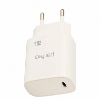 Сетевое зарядное устройство с разъемом USB, 2А, цвет белый, Perfeo/I4660