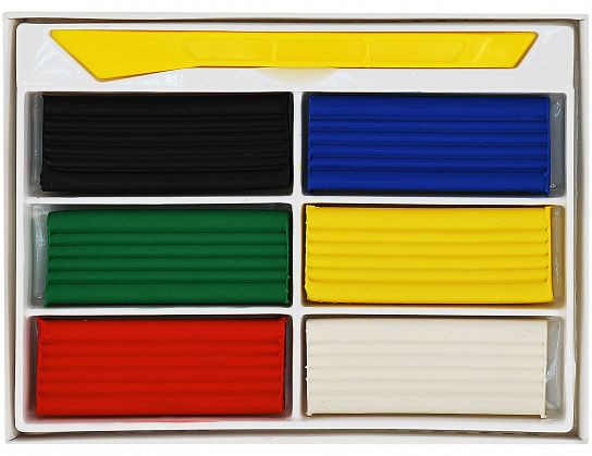 Пластилин 6 цв. 90 г ПКМ06-П ассорти со стеком, Каляка-Маляка (30)