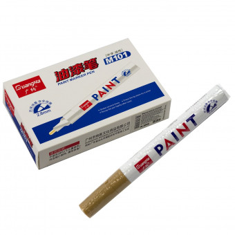 Маркер - краска 2,8мм, золотой, пулевидный, AL6848 (12) Маркер - краска 2,8мм, золотой, пулевидный, AL6848 (12)