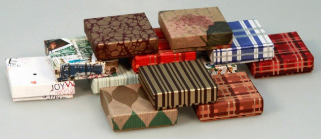 Коробка "Квадрат" крафт 7х7х2см 53-Крафт