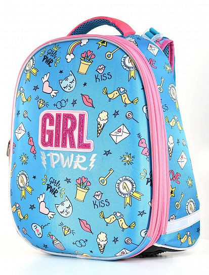 Рюкзак Schoolformat ERGONOMIC + GIRL POWER 17 л зелен. 38х30х18 см жестк. каркас 2 секц. молния д/девочек Рюкзак Schoolformat ERGONOMIC + GIRL POWER 17 л зелен. 38х30х18 см жестк. каркас 2 секц. молния д/девочек