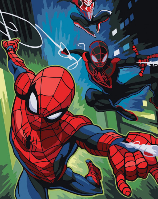 Набор для творчества "Рисование по номерам". DS091 Super Heroes 30 x 40