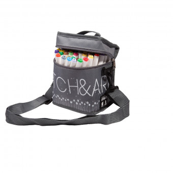 Набор скетч-маркеров 80цв "Sketch&Art", двухсторонние, в текстильной сумке, BV/22-0098 (4)