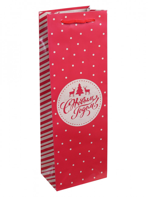 Пакет подарочный с глянцевой ламинацией 12x36x8,5 см (Bottle) Праздничное волшебство, 157 г, под бутылку, ПКП-5629 Пакет подарочный с глянцевой ламинацией 12x36x8,5 см (Bottle) Праздничное волшебство, 157 г, под бутылку, ПКП-5629