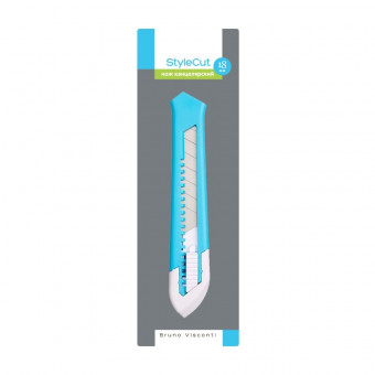 Нож канцелярский 18мм пластиковый "Ladycut" 2-248/02 (24)