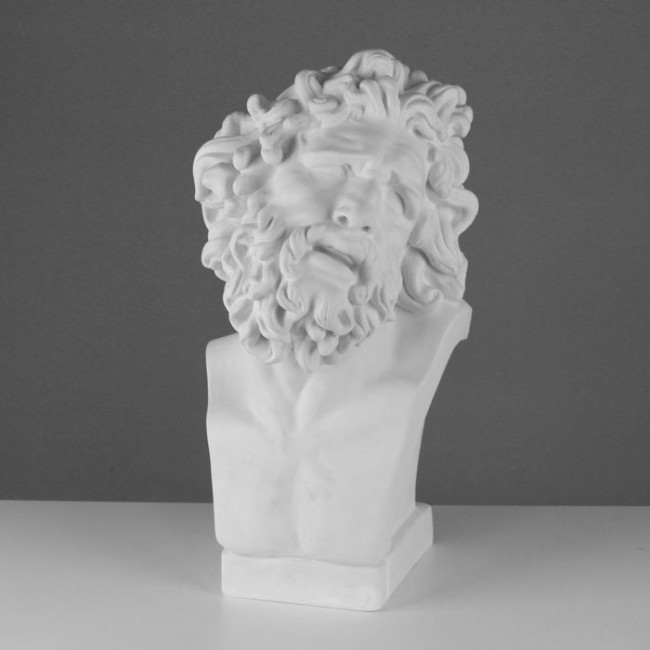 Бюст Лаокоона 28*30*55см, гипс, 10-149 Бюст Лаокоона 28*30*55см, гипс, 10-149