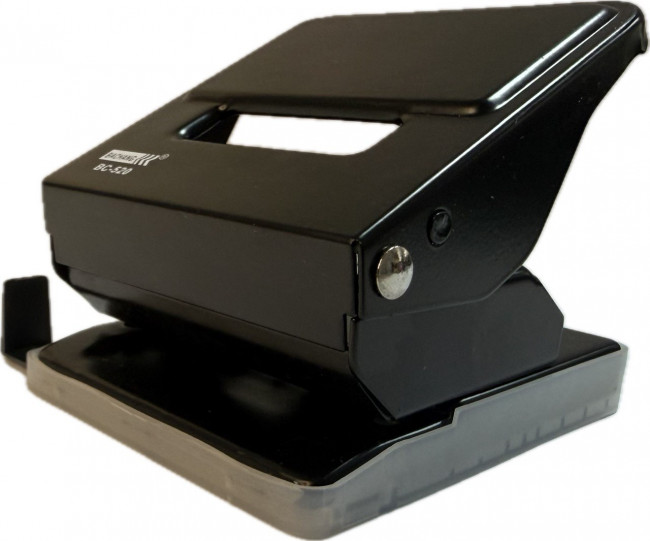 Дырокол 25л двойной, с линейкой, ассорти, Bachang/BC-520