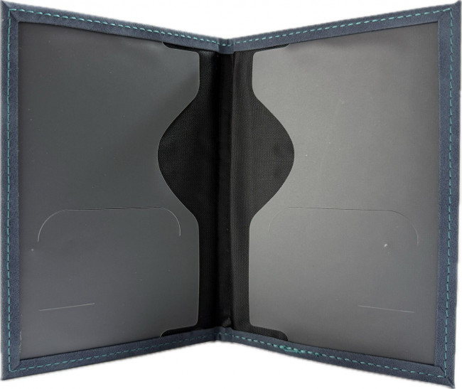 Обложка на паспорт WENZER OFFiCE, РФ Паспорт, голубая, эко кожа