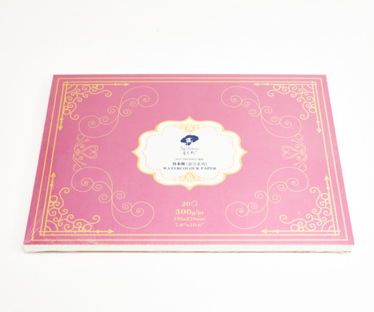 Скетчбук А4 (195х270мм) 20л. акварельная бумага, гладкая, 300гр/м, розовый, Paul Rubens  WLB-36  №0110001049 (1/1/40)