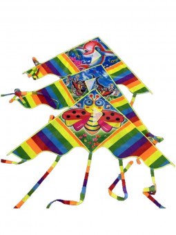 Воздушный змей 128см, хвост 80см, Рыжий Кот/ИК-0468