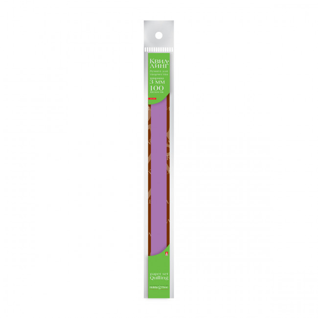 Бумага для квиллинга 3мм, 120г/м2, 100 полос, фуксия, BV/2-069/07