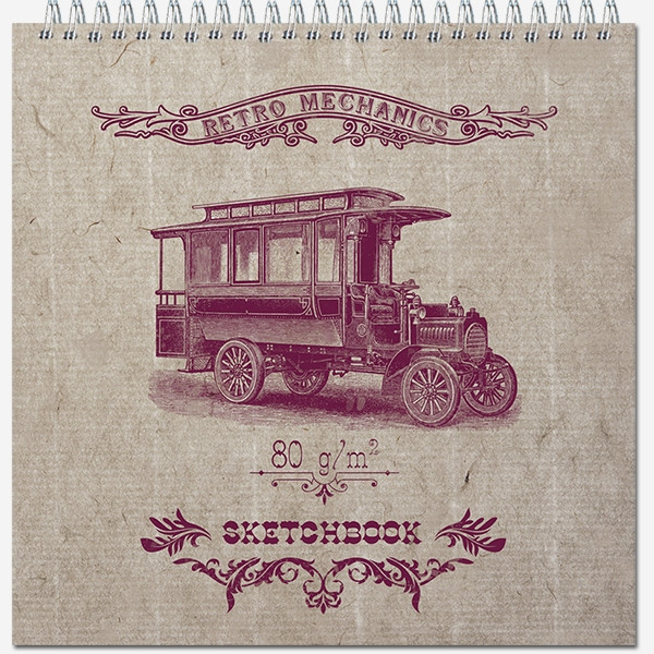 Блокнот-скетчбук 190х190мм 60л QUADRO BIG гребень, Полином/2760 (20)