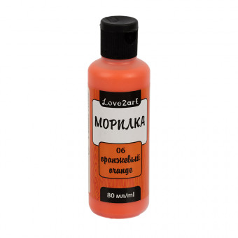 Морилка 80мл, оранжевый, Love2art/LAS-80 №06
